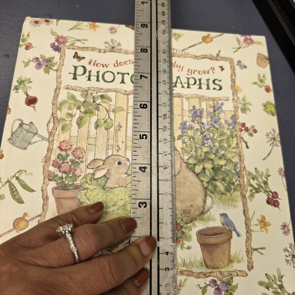 C.R. Gibson How Does Your Baby Grow A Baby Book Hardcover Garden Wildlife 24pg - Picture 7 of 9